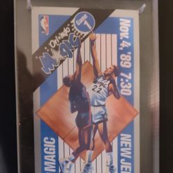 Orlando Magic Inaugural Season Embossed Ticket
