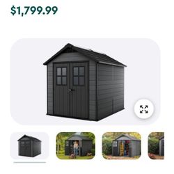 Keter Newton  Storage Shed 7.5'x9 $1,450