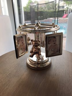 Elegant baby carrossel and picture frame
