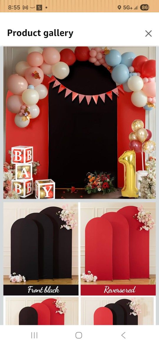 3 Black/red  Spandex Reversible  Arch Covers