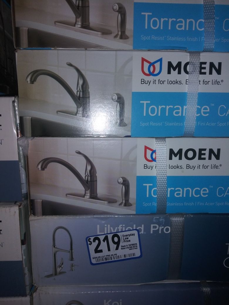 Moen Torrance kitchen FAUCET $84.99 EACH