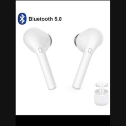 True Wireless Earbuds, Bluetooth 5.0 Headphones with IPX5 Water-Resistant, Built-in Mic & Sport Headphones, Portable HiFi Stereo with Charging case