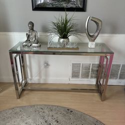 Glass Table Console 