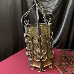 Antique Wrought Iron Lamp