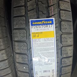 265/70/17 Goodyear Wrangler SRA