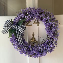 Lovely Purple Delphinium Wreath