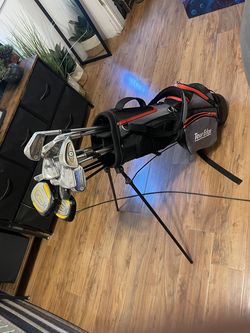 Golf bag and clubs