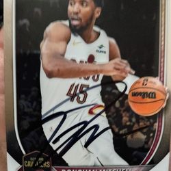 Donovan Mitchell signed NBA autograph card Cleveland Cavaliers