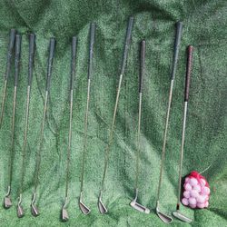 Northwestern Tom Weiskopf  golf clubs spalding golf clubs 
17 golf clubs
20 Wilson Golf Balls 
