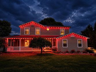 Holiday light installation