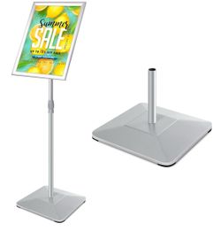 Adjustable Floor Sign Stand with Snap Frame