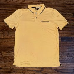 Banana Republic Luxury Performance Polo Shirt Yellow Size Medium