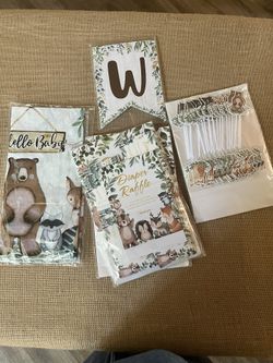 Woodland Theme Baby Shower Decorating 