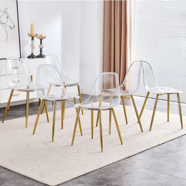 Clear Acrylic Dining Chairs (Set of 6)