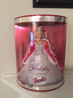 Brand New in Box Collectible 2001 Holiday Celebration Barbie