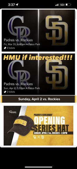 Padres tickets