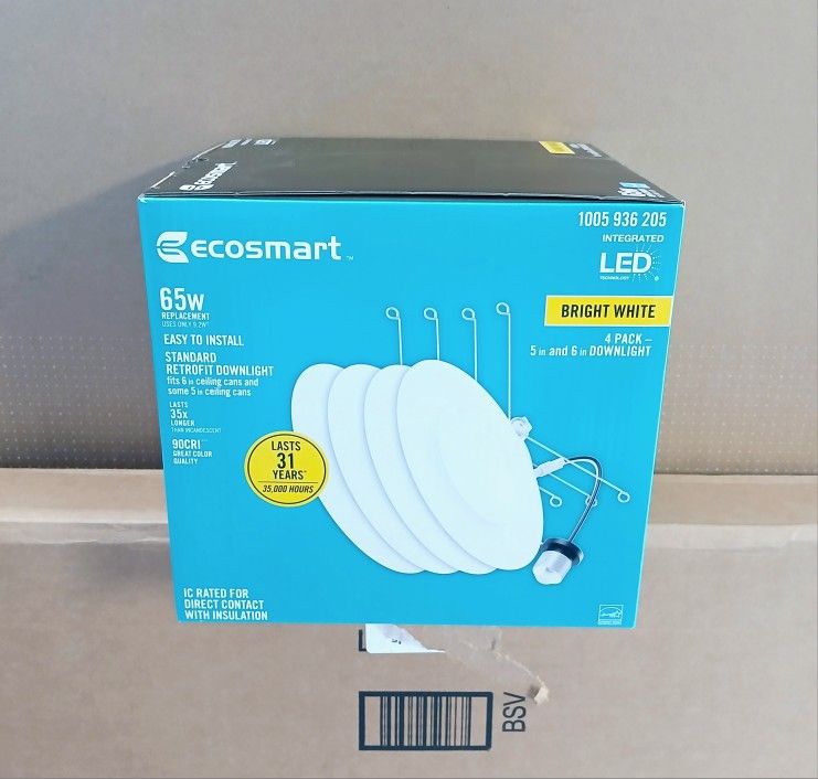 Ecosmart Integrated LED Retrofit Downlight 4 Pack *NEW*