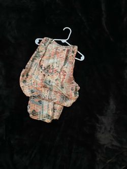 Abstract Print Sleeveless Top