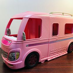 Vintage Barbie Dream RV Camper Furnished Pool Camping Playset Kids Play Gift Girl Toy