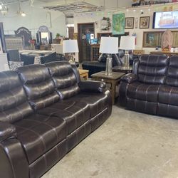 Sofa And Love Seat W Recliners