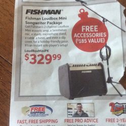 Fishman Amp And Mic With Stand 300 Dollars