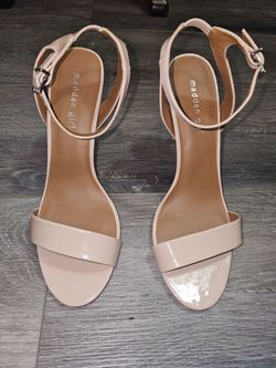 Rose patent high heel strappy sandal