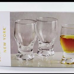 Isaac Mizrahi Enzo Shot Glasses 2 Sets  Of 6 Total Of 12 Glasses 