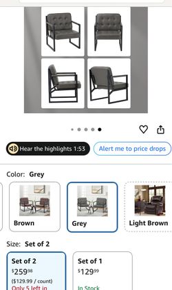 Leather accent chair