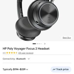 HP Poly Voyager Focus 2 Headset 