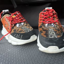 size 9, Versace Chain Reaction Sneakers