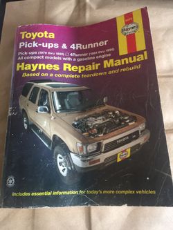 Haynes Car Manual Toyota Pickup and 4 Runner