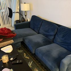 Blue sofa