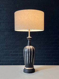 Mid-Century Danish Modern Ceramic Table Lamp by Soholm, Denmark – Signed, c.1960’s - Delivery Available