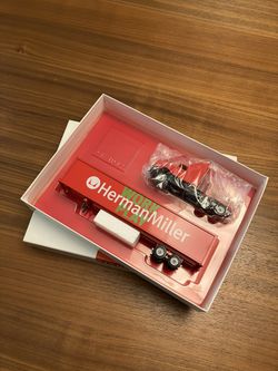 Winross, Herman Miller “Work Play” Diecast Red Semi Truck