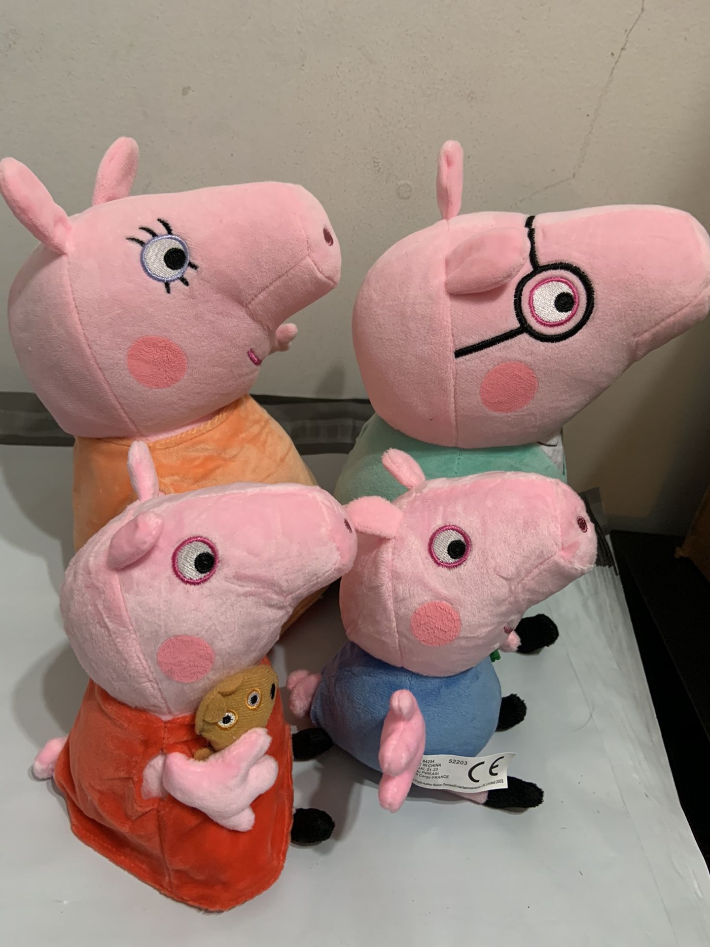 4 Peppa Pig Family and 8 Friends Plush Set High Quality