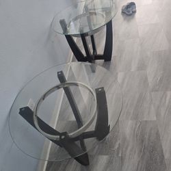 Glass Top Side Table