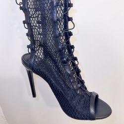 Brand new Thigh high mesh boots 