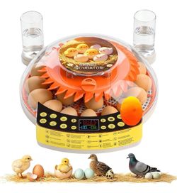 22 Egg Capacity Smart Egg Incubator for Hatching Eggs, Automatic Digital Egg Hatcher with 3 Smart Modes for Chicken, Pigeon & Duck Eggs, Auto Egg Turn