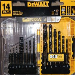 Dewalt 14pc Black Gold Drill Bit Set 