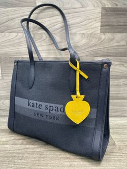 Kate Spade Market Tote K6568 Denim Multi Large Shoulder Bag (A1D028306)