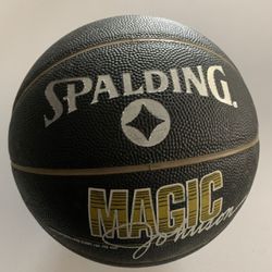 Magic Johnson Spalding Basketball Black 