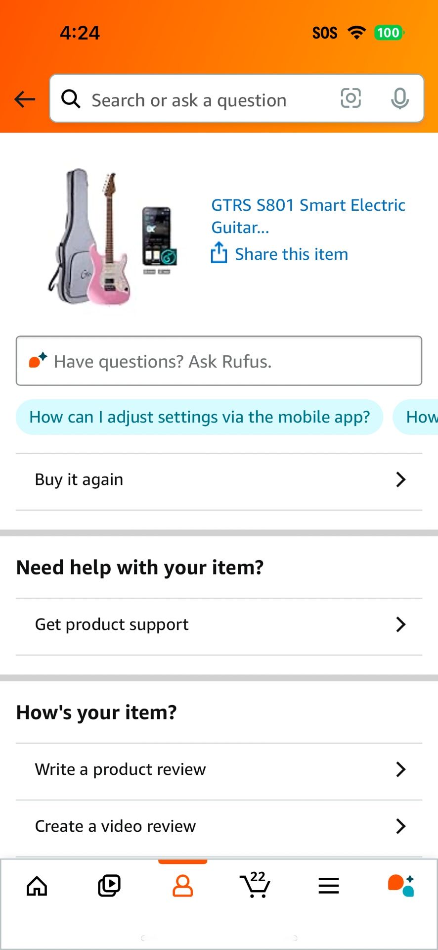 Pink Electric Guitar NEW