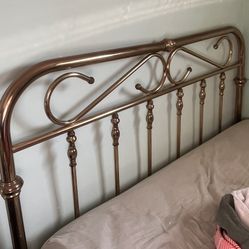 Vintage Queen brass bed frame