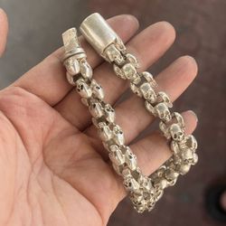 Handcrafted, silver-plated bracelet!