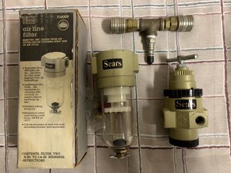 Sears Air line filter & pressure