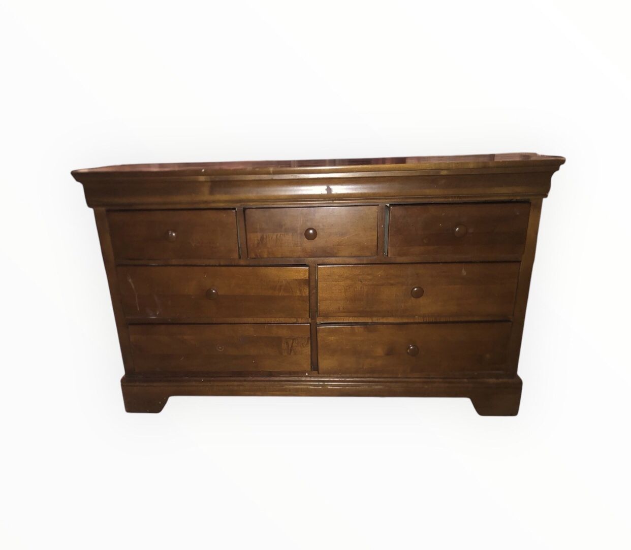  7 Drawer Wood Dresser 