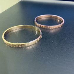 Gold Plated ‘Cartier’ Bracelets (not real)