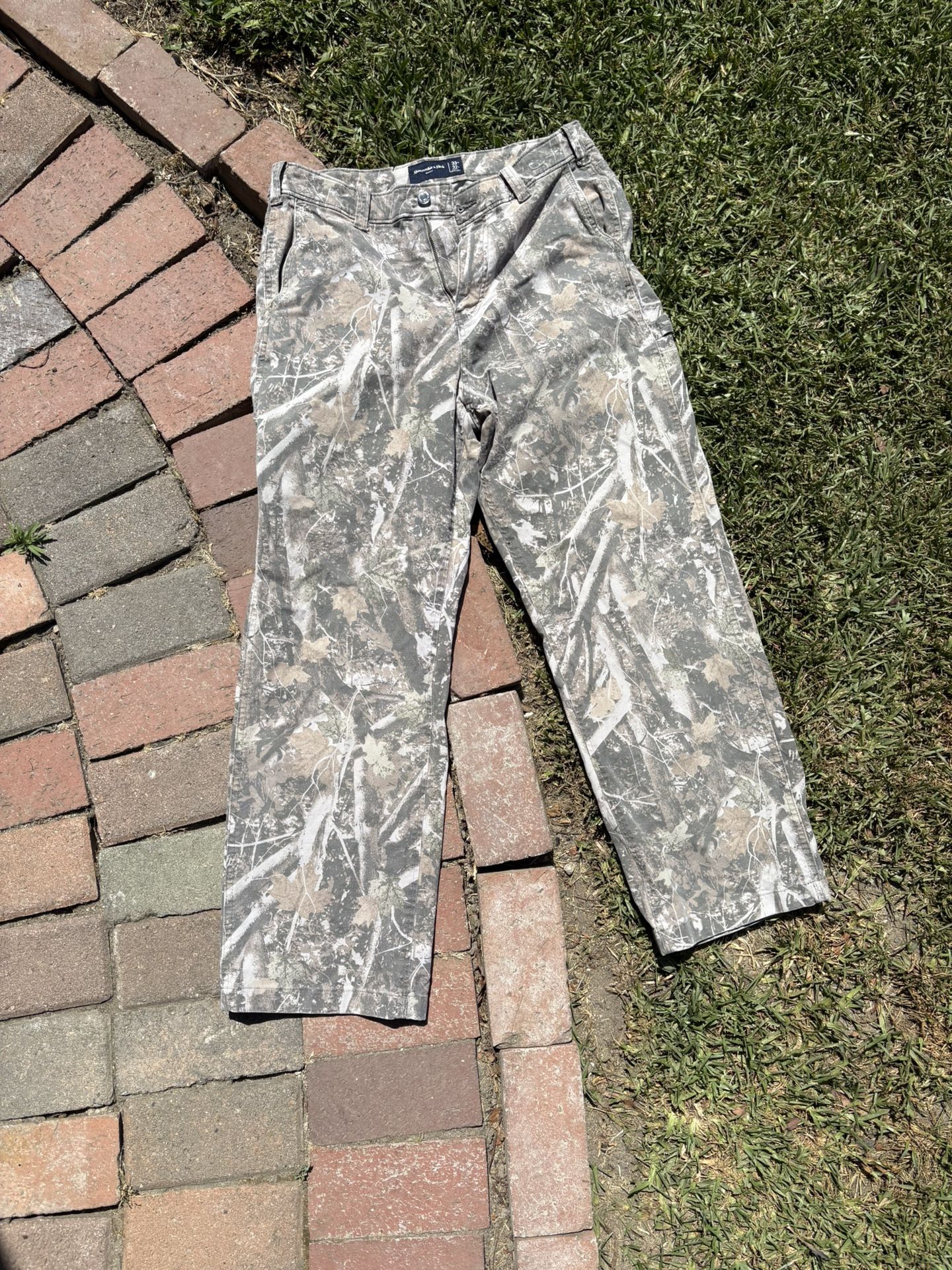 Abercrombie & Fitch Camo Baggy Carpenter Pants 33 X 32