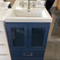 Royal 24” Navy Vanity New Ready For Pickup