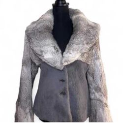 Armani raincoat & BeBe fur coat